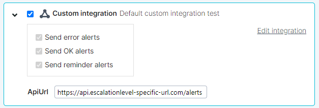 Konfigurieren einer Integrationsvariable in einer Meldedefinition