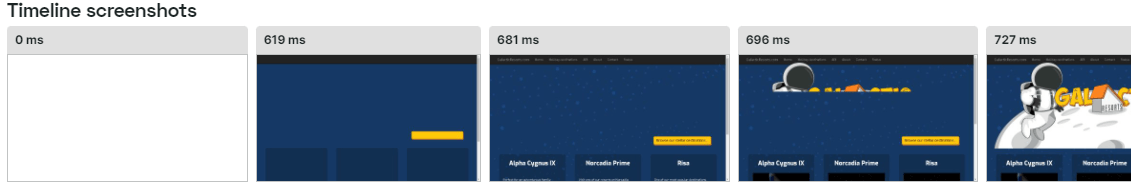 Timeline-Screenshots