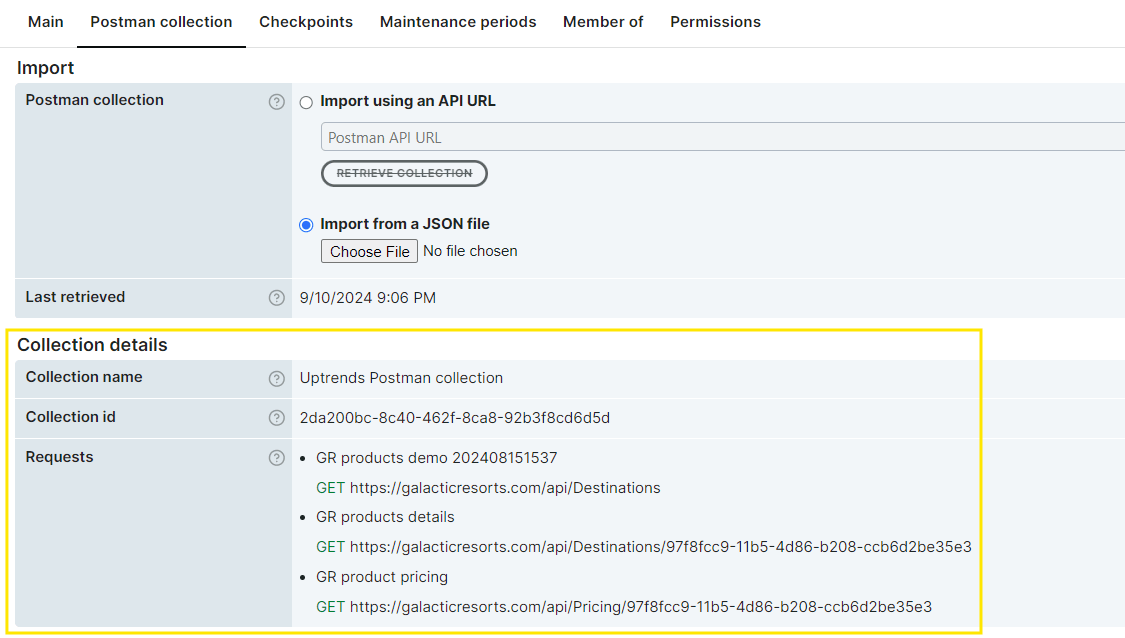 Import JSON-Datei
